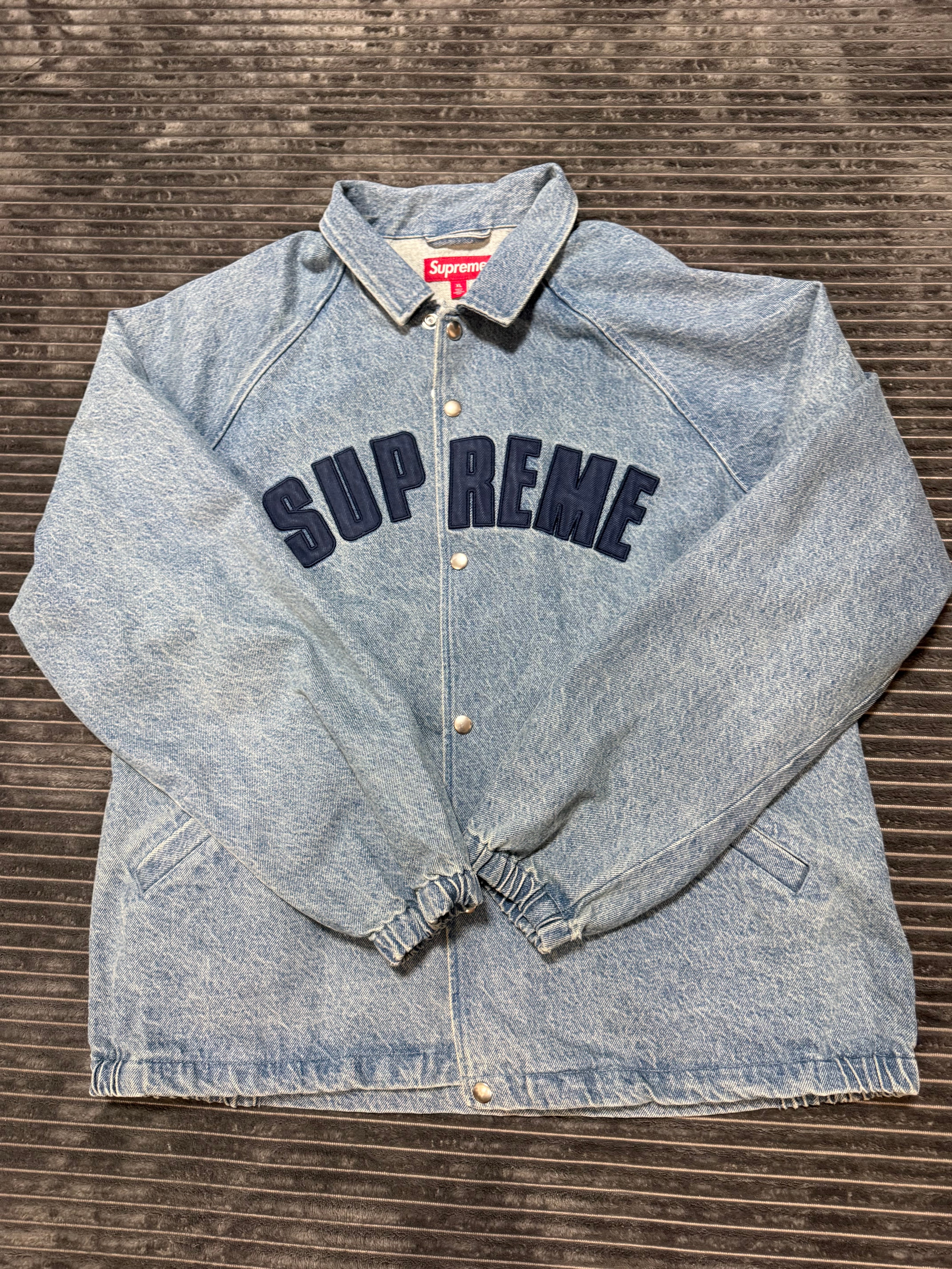 Supreme Arc Denim Coaches Jacket "Washed Indigo"