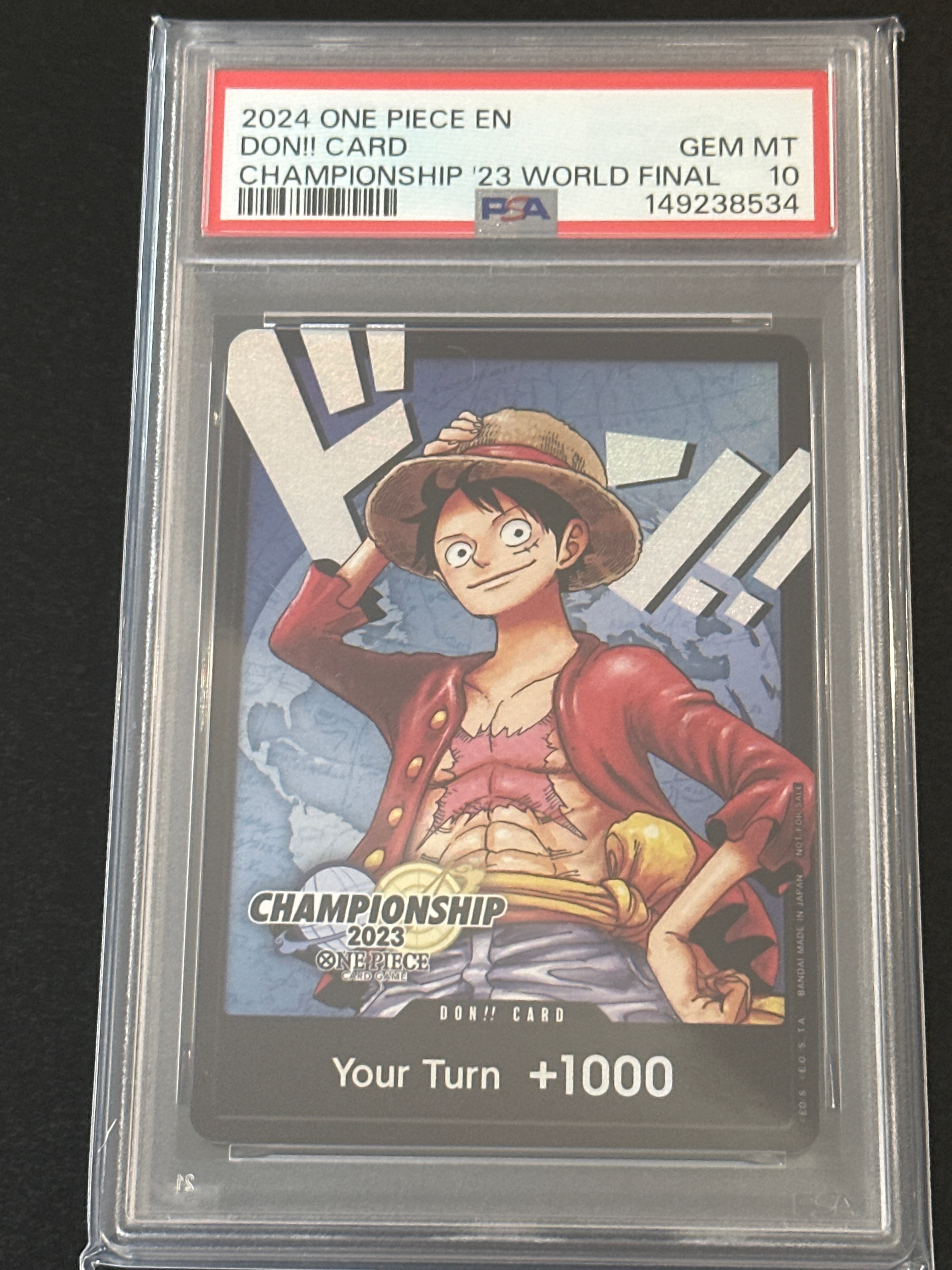 ドン!!カード : モンキー・D・ルフィ 【英語版】(チャンピオンシップ2023 ワールドファイナル記念品)