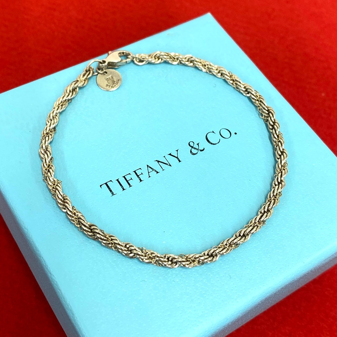 TIFFANY&Co. ティファニー ツイストロープ ブレスレット シルバー925 K18イエローゴールド ブレスレット シルバー
 36103