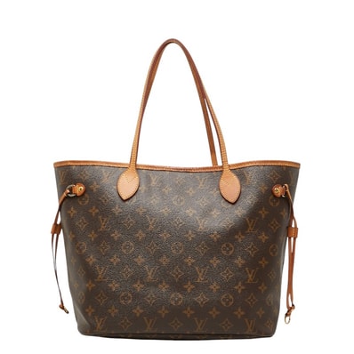 ルイ ヴィトン モノグラム ネヴァーフル MM トートバッグ M40156 ブラウン PVC レザー レディース LOUIS VUITTON 【中古】