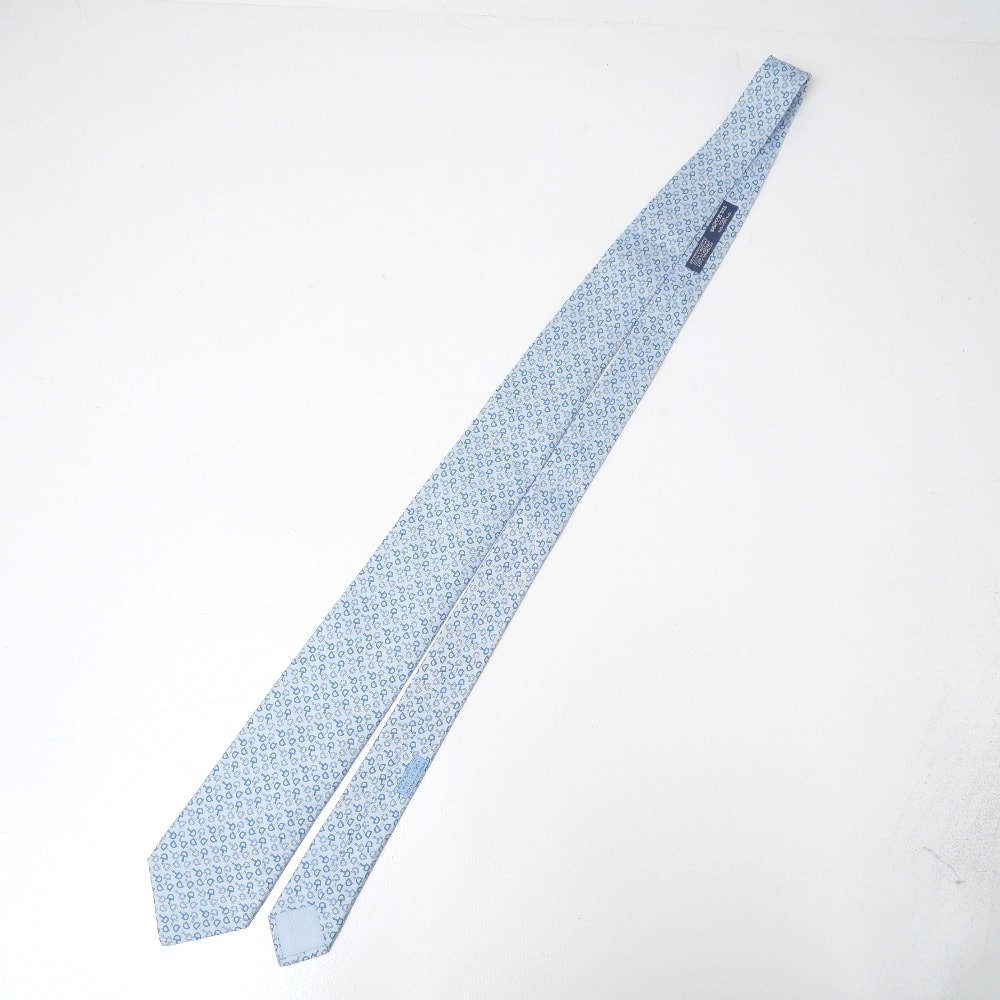 ■美品■HERMES エルメス ネクタイ シルクツイル 馬具総柄 ブランド古着【中古】20260610/RA9663
