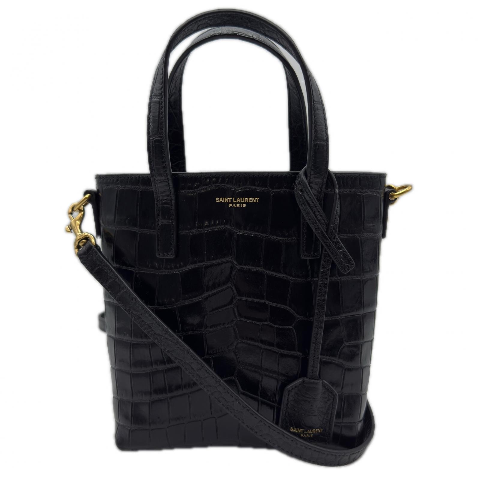 B (目立った傷や汚れなし)】美品 SAINT LAURENT サンローラン クロコ型