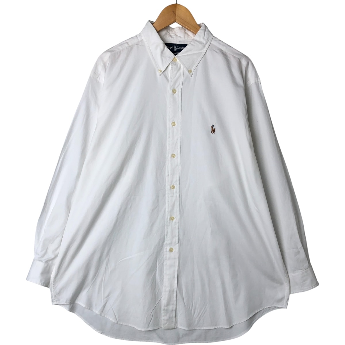 古着 ラルフローレン Ralph Lauren YARMOUTH 長袖 ボタンダウンシャツ メンズXL相当/eaa542642