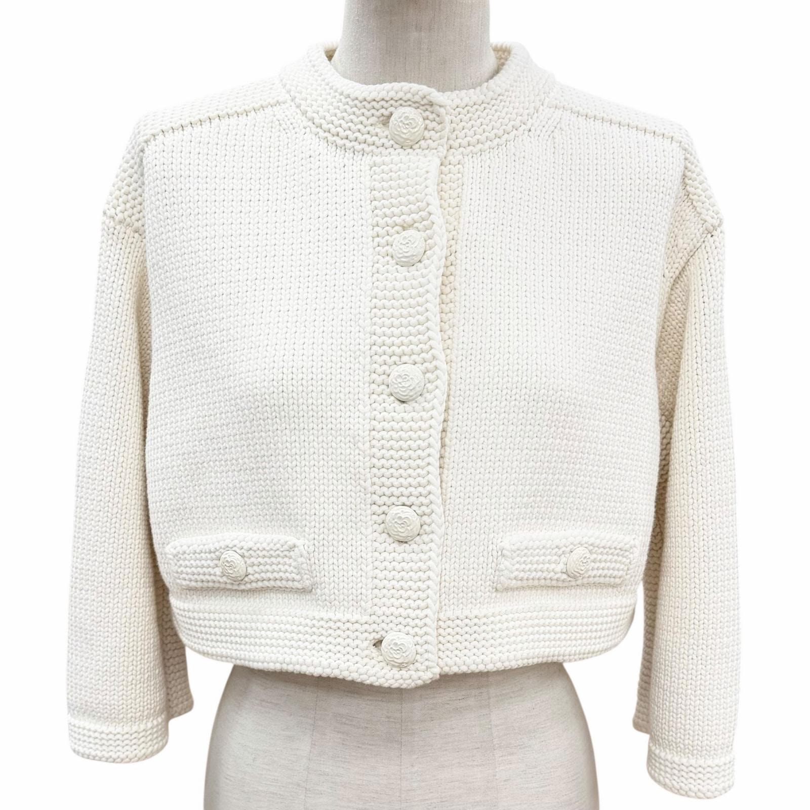 未使用品 シャネル ジャケット オフホワイト レディース 36 P79983