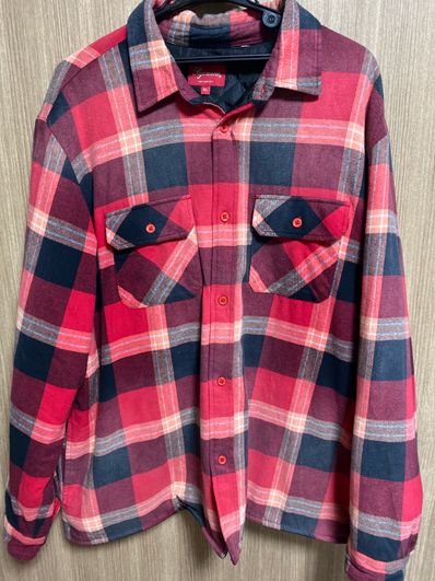 Supreme Quilted Flannel Shirt "Red"
