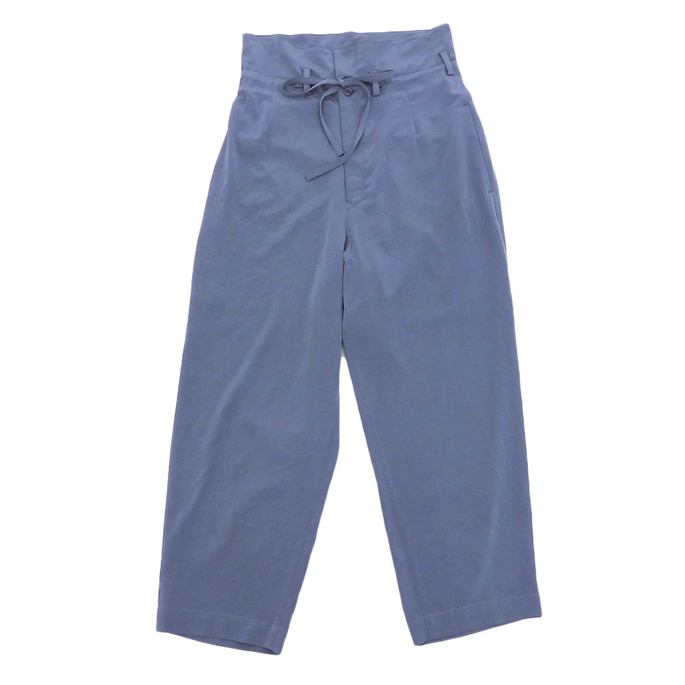 ワイズ 美品 CREPE de CHINE ハイウエストパンツ ボトムス レディース ブルーグレー 1 YM-P05-500 1