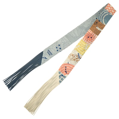 HERMES エルメス スカーフ ツイリー フリンジ AU BLOC マルチカラー シルク100%/スイフト 新品