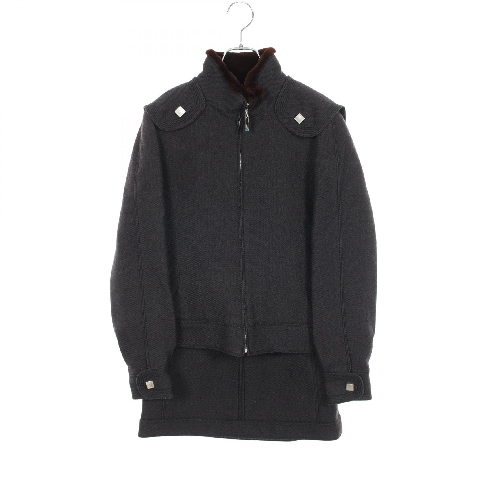 ルイ・ヴィトン LOUIS VUITTON セットアップ 衣料品 ウール モヘヤ レディース ブラック系 / ブラウン系 【中古】