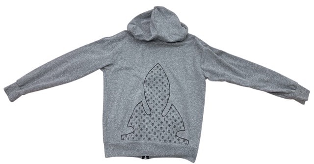 Chrome Hearts Fleurknee Zip Hoodie "Gray"