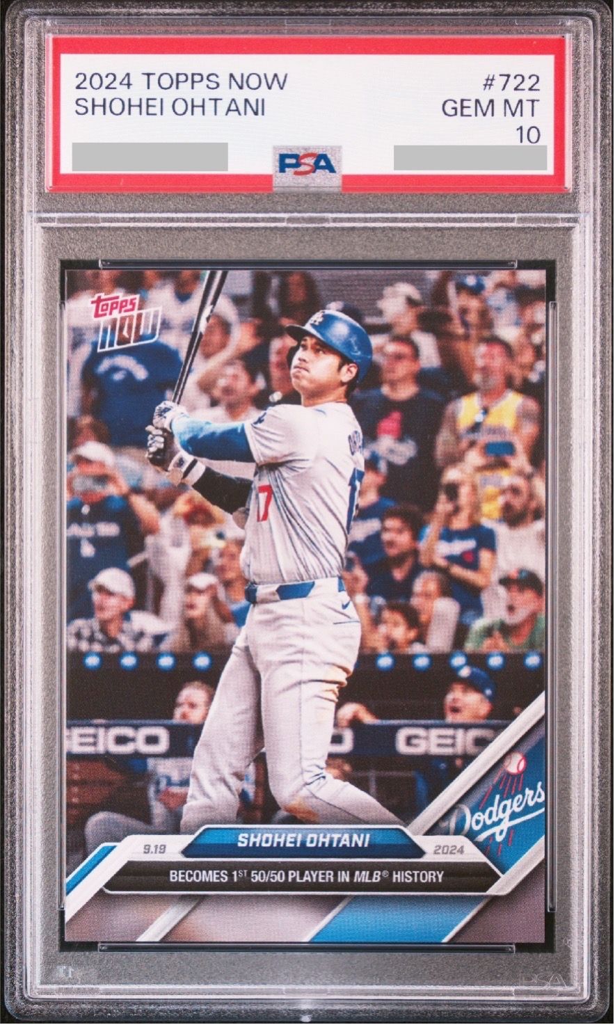 大谷翔平 [722](2024 MLB トップスナウカード「50/50 Club 9/19/24」)