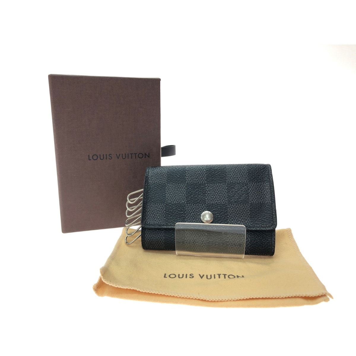 ▼▼LOUIS VUITTON ルイヴィトン メンズ 6連キーケース ダミエ グラフィット ミュルティクレ6 N62662