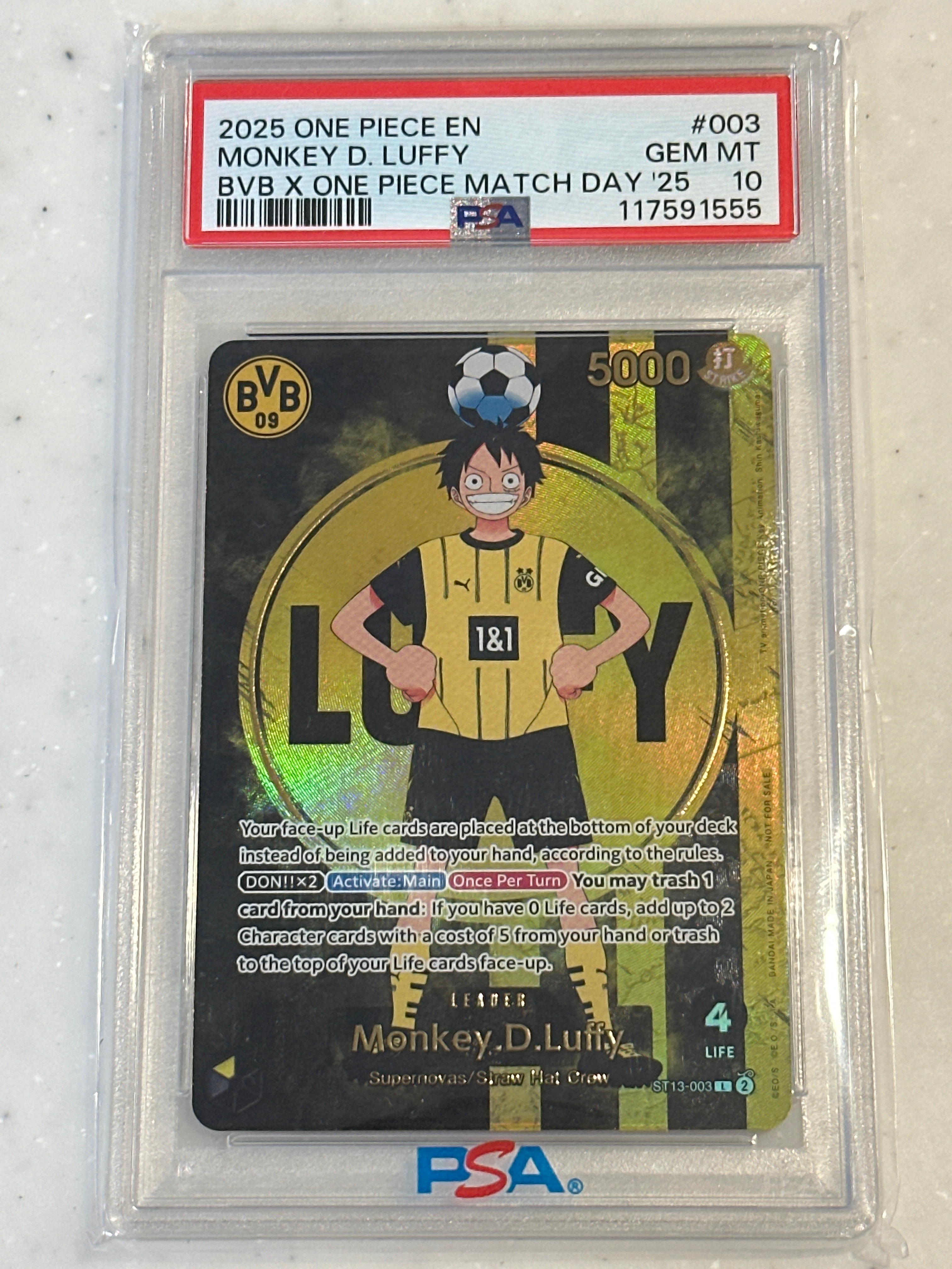 モンキー・D・ルフィ L [ST13-003]【英語版】(プロモーションカード「ボルシアドルトムント × ONE PIECE マッチデー 2025」)