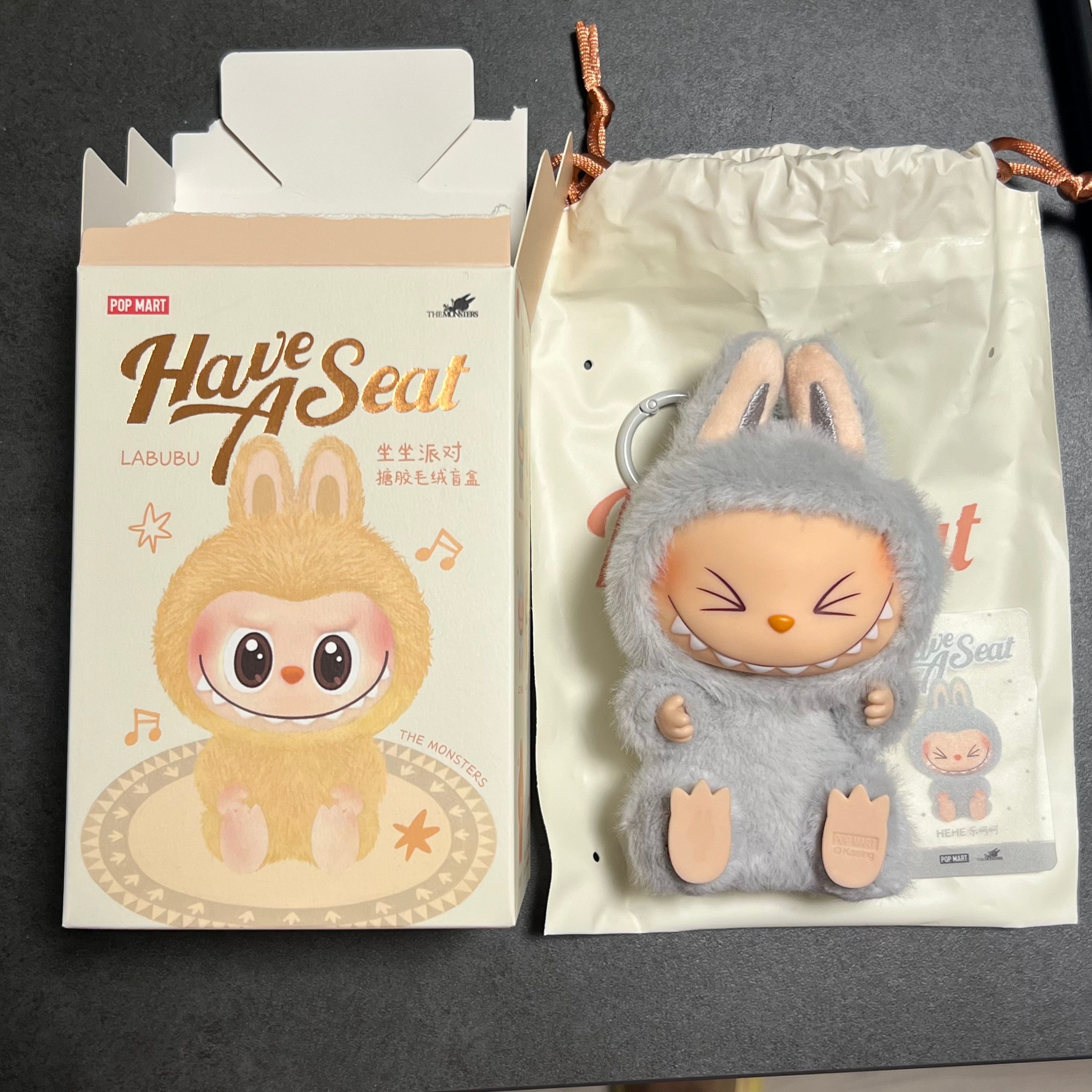 POP MART THE MONSTERS (LABUBU) Have a Seat Plush Series HEHE