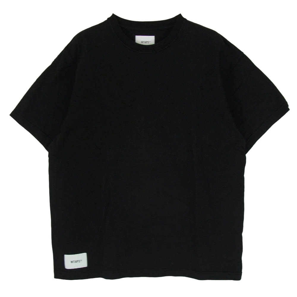 WTAPS ダブルタップス Tシャツ 25SS 251ATDT-CSM35 SIGN 01 / SS / COTTON ロゴプリント クルーネック 半袖 Tシャツ ブラック系 X02【中古】
