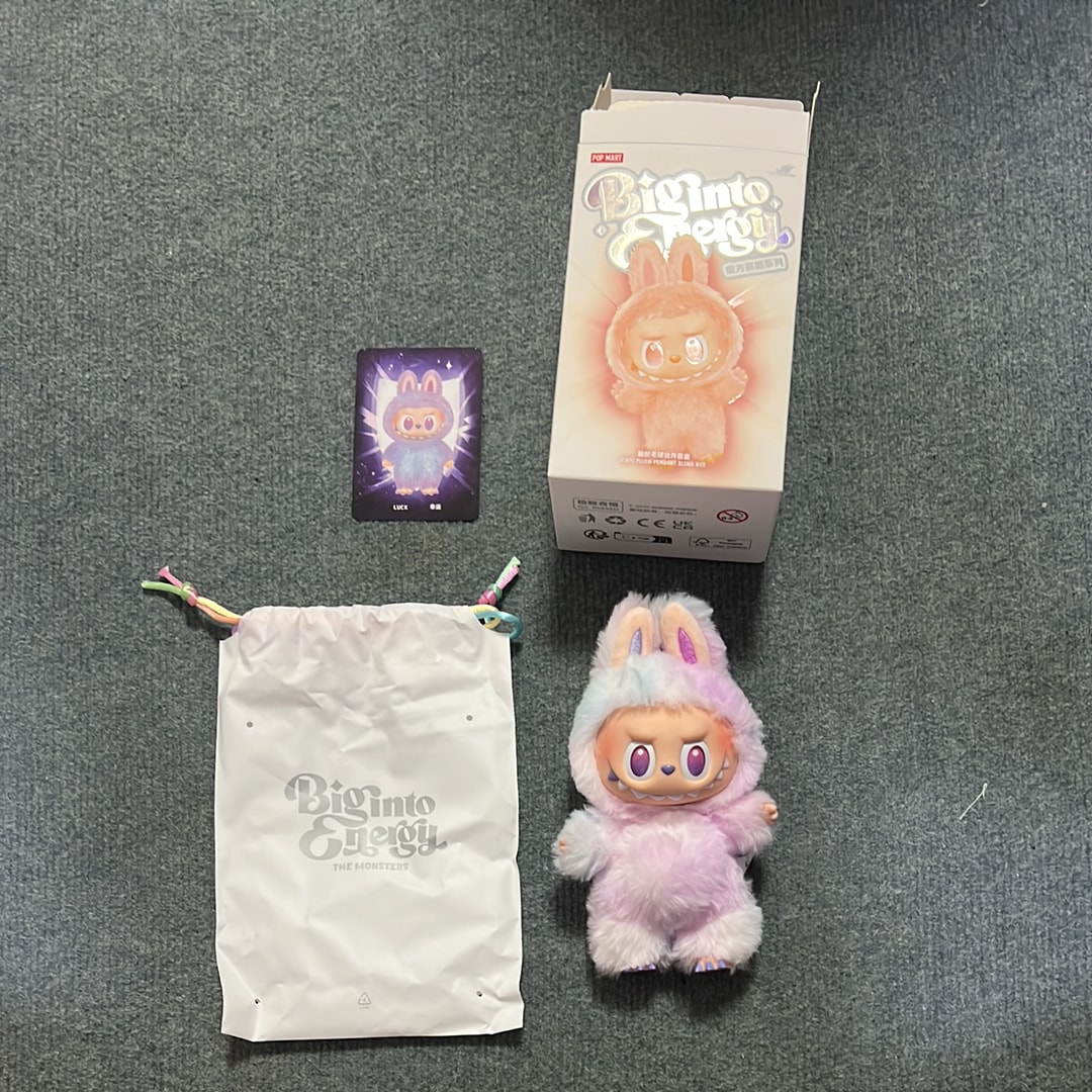 POP MART THE MONSTERS (LABUBU) Big into Energy Series Plush Pendant LUCK