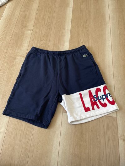 Supreme / Lacoste Logo Panel Sweatshort "Navy"