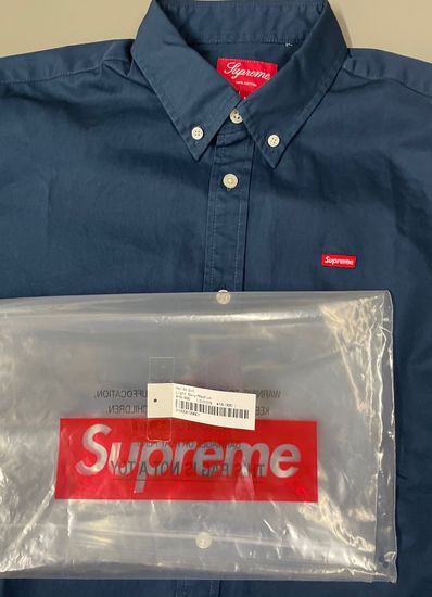 Supreme Small Box Shirt "Navy" (22SS)