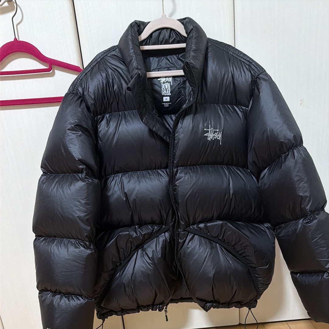 Stussy Micro Ripstop Down Jacket "Jet Black"