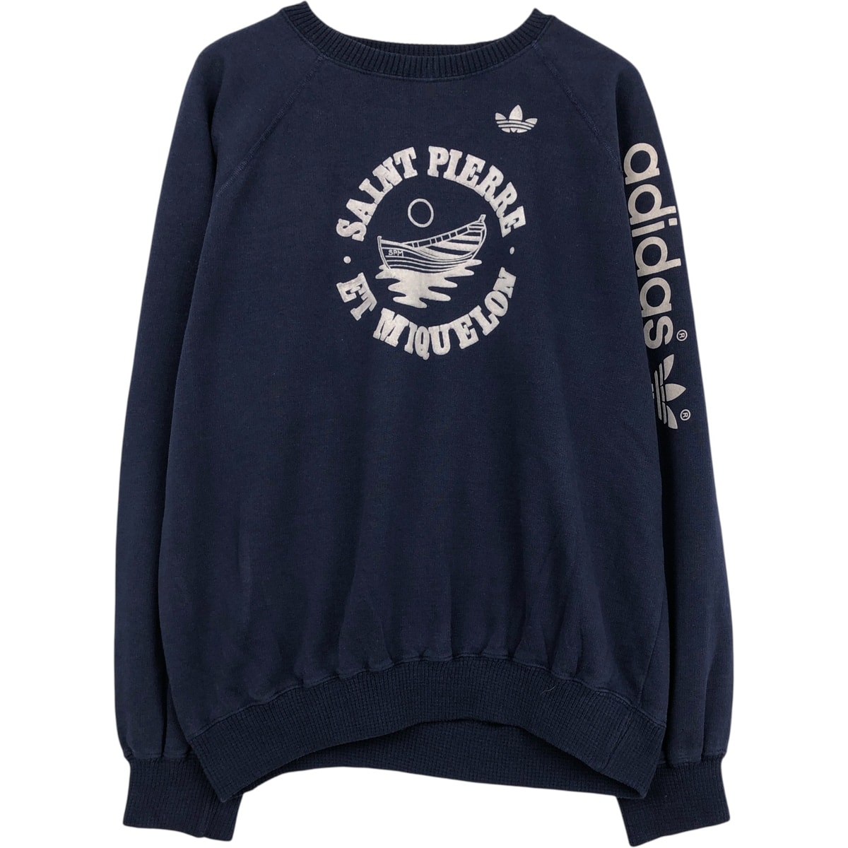 古着 70~80年代 アディダス adidas ロゴスウェットシャツ トレーナー メンズL相当 ヴィンテージ/eaa616497