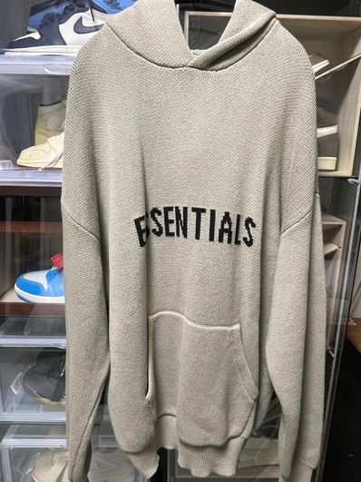 FEAR OF GOD ESSENTIALS KNIT PULLOVER "Pistachio"