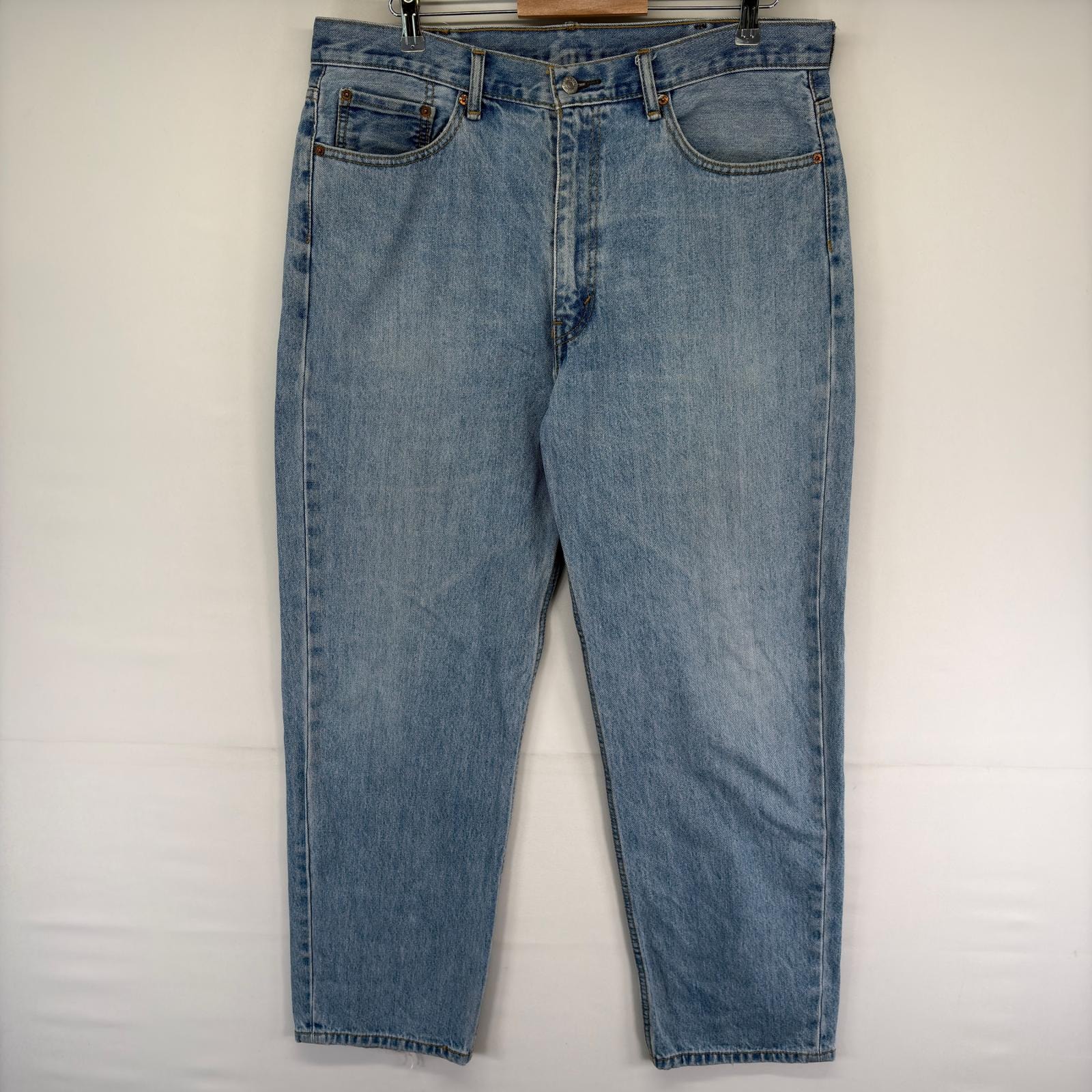 古着 リーバイス Levi's デニム パンツ 550 ジッパーフライ 5ポケット テーパード ジーンズ ジーパン W38 L32  ブルー系 メンズ