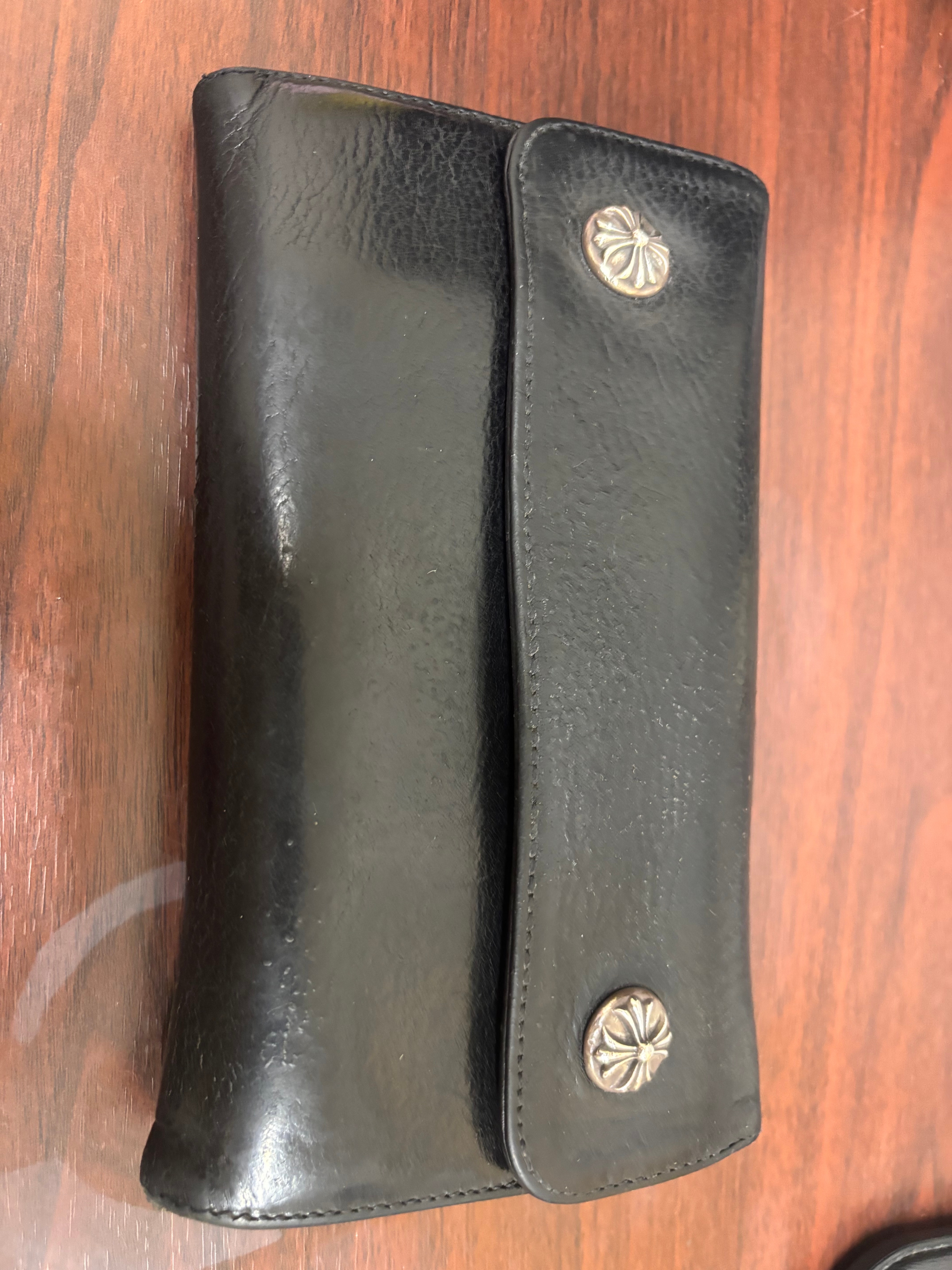 Chrome Hearts Wave Wallet Leather "Black"