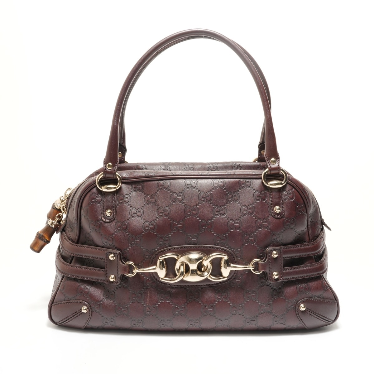 グッチ GUCCI シマ ホースビット ショルダーバッグ【中古】