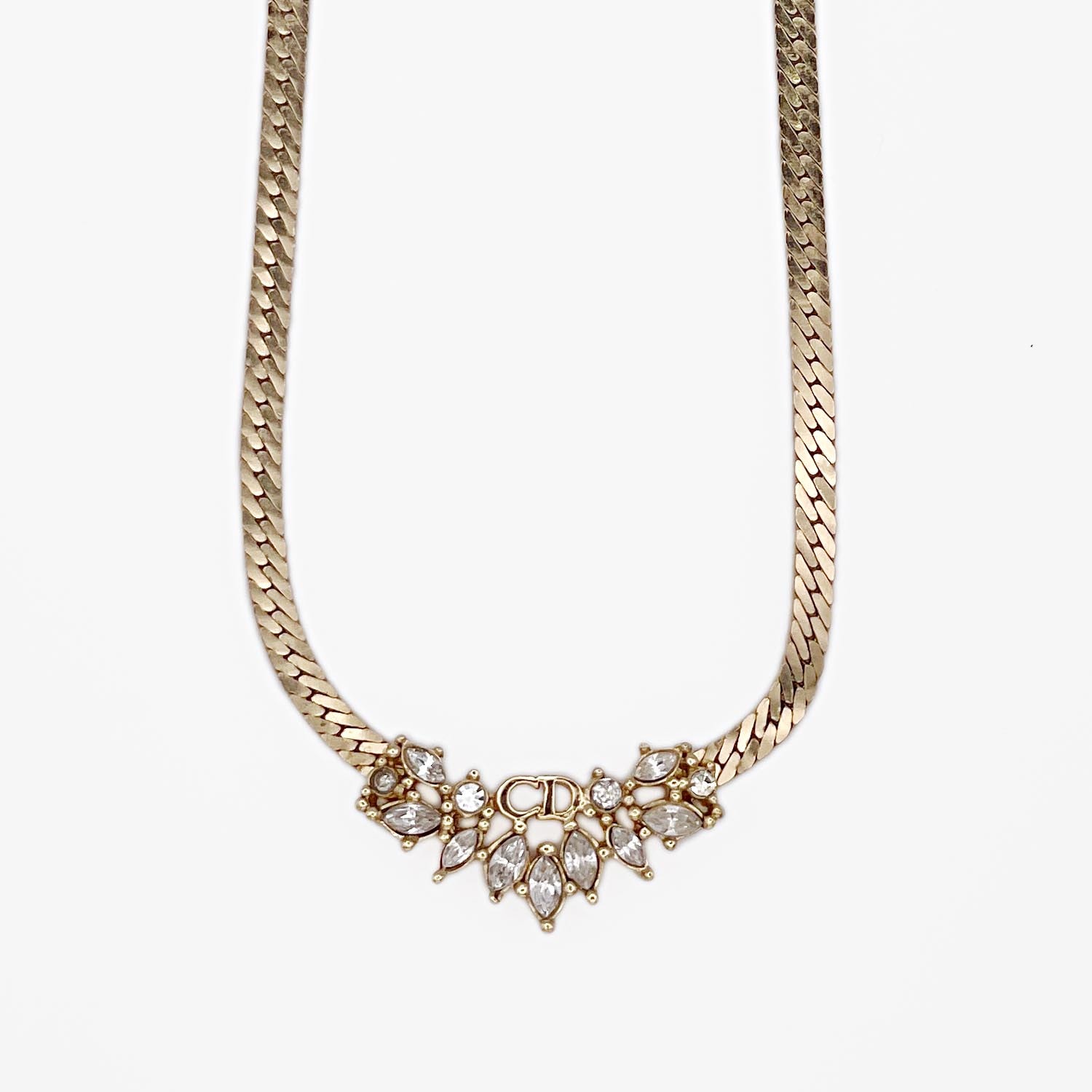 Dior ディオール ラインストーン ネックレス
メタル ゴールド レディース
【中古】