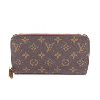 ルイ・ヴィトン LOUIS VUITTON ジッピーウォレット モノグラム ラウンド長財布 財布 PVC メンズ レディース ブラウン系 M60017 【中古】