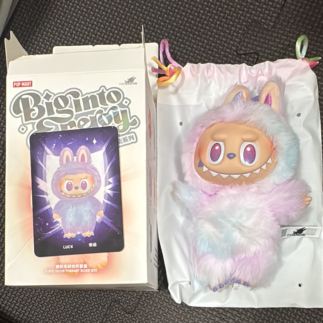 POP MART THE MONSTERS (LABUBU) Big into Energy Series Plush Pendant LUCK
