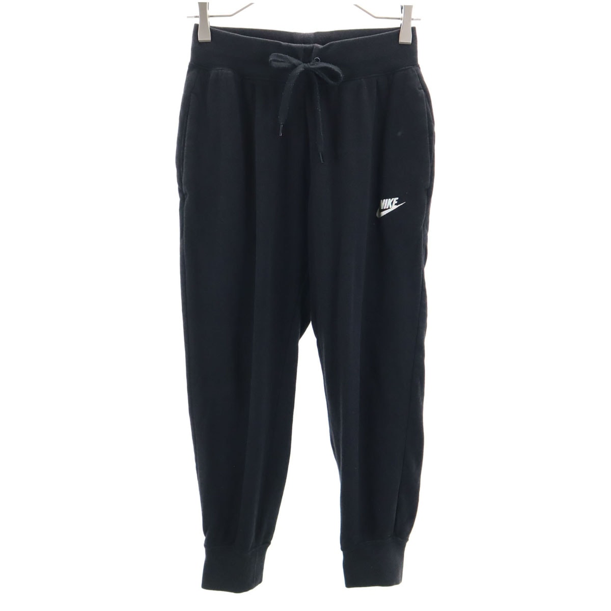 NIKE ナイキ クロップド丈 スウェットパンツ S ブラック