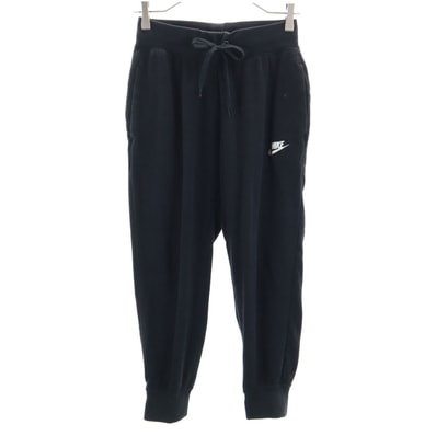 NIKE ナイキ クロップド丈 スウェットパンツ S ブラック