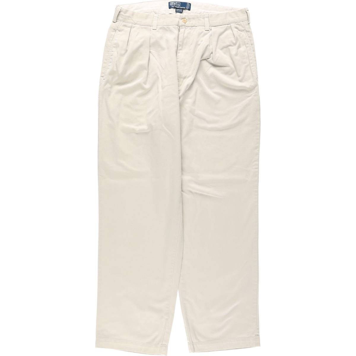 古着 ラルフローレン Ralph Lauren POLO by Ralph Lauren ANDREW PANT ツータック チノパンツ メンズw33相当/eaa680698