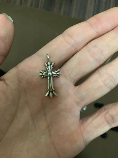 Chrome Hearts Double CH Cross Charm "Silver"