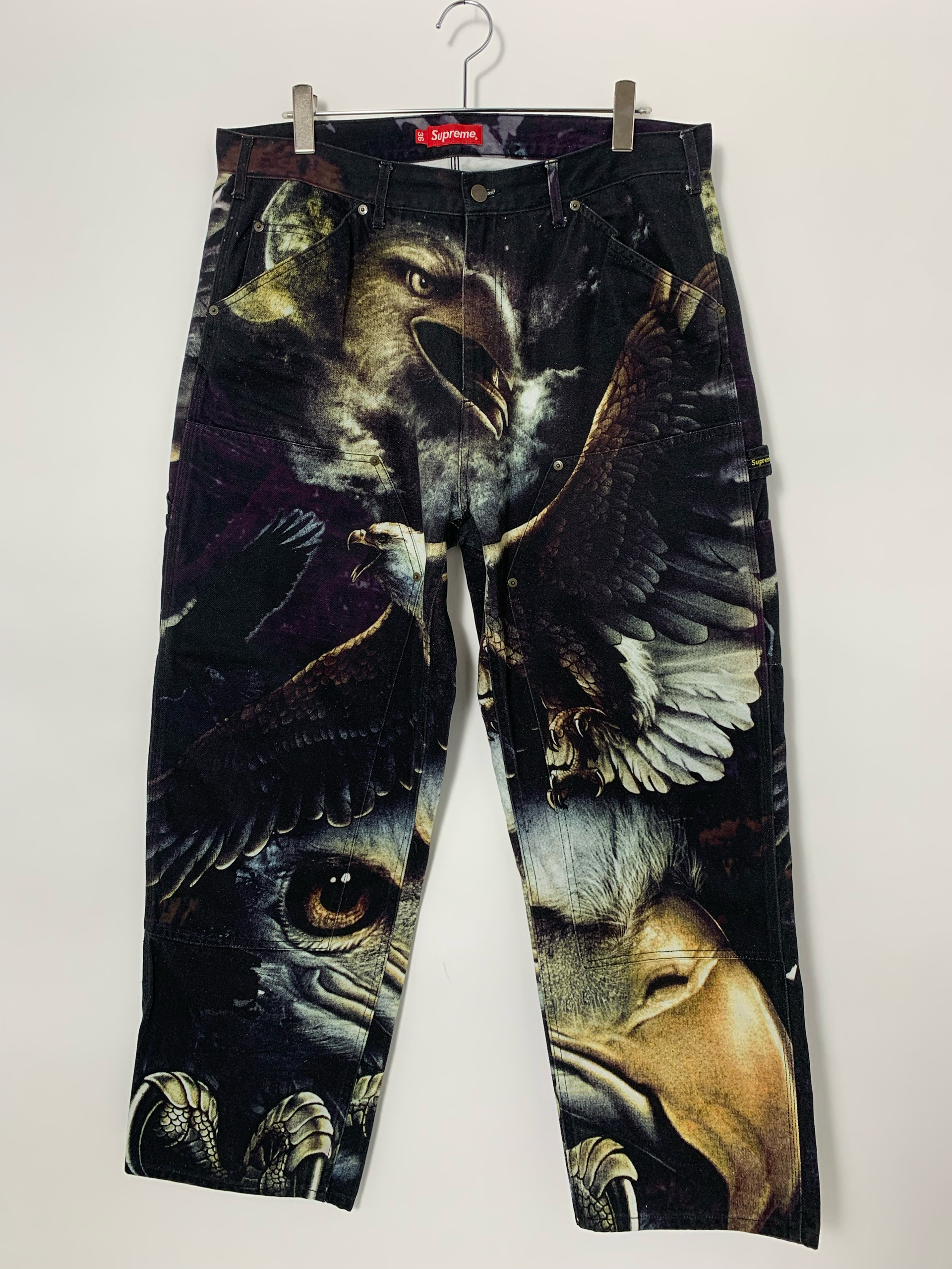Supreme Eagle Double Knee Denim Painter Pant "Black"