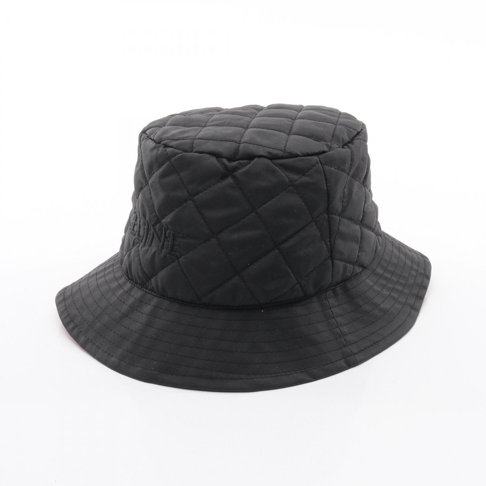 セリーヌ CELINE ハット 帽子 ナイロン レディース ブラック系 2AUB0495M 【中古】