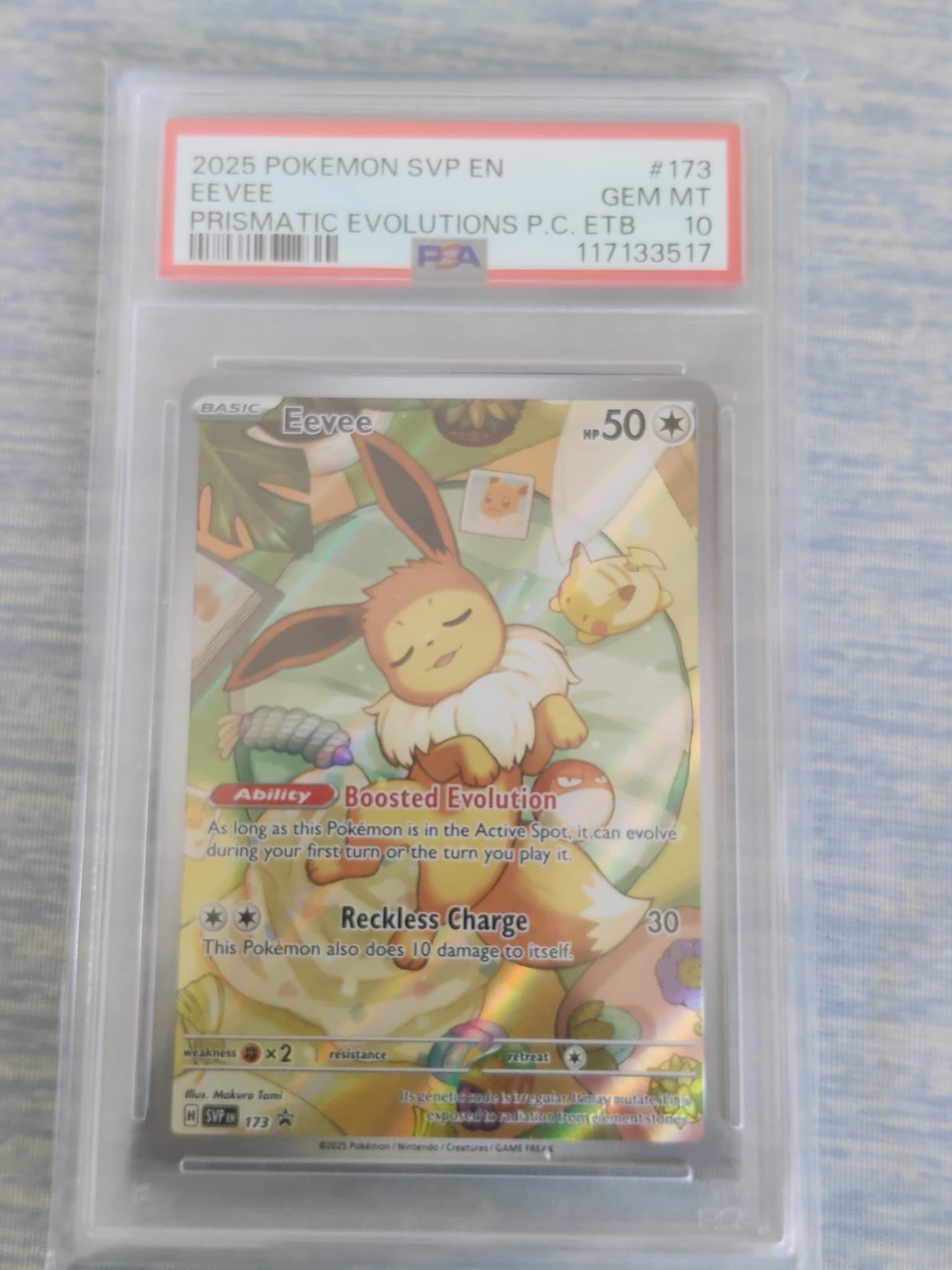 イーブイ P [SVP EN 173]【英語版】(スカーレット&バイオレット「プリズマティックエボリューションズ エリートトレーナボックス」)