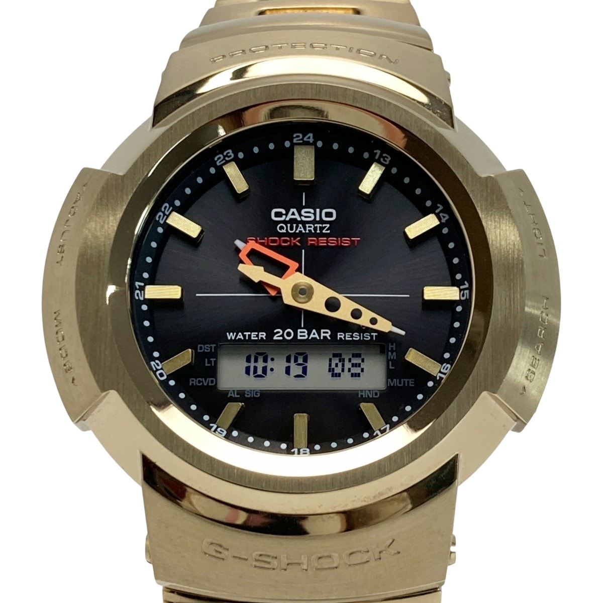 ☆☆CASIO カシオ G-SHOCK フルメタル アナデジ AWM-500GD-9AJF 電波ソーラー メンズ 腕時計 箱・取説有