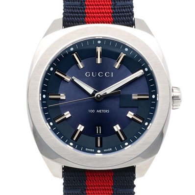 グッチ 腕時計 時計 ステンレススチール YA142304(142.3) クオーツ メンズ 1年保証 GUCCI 中古