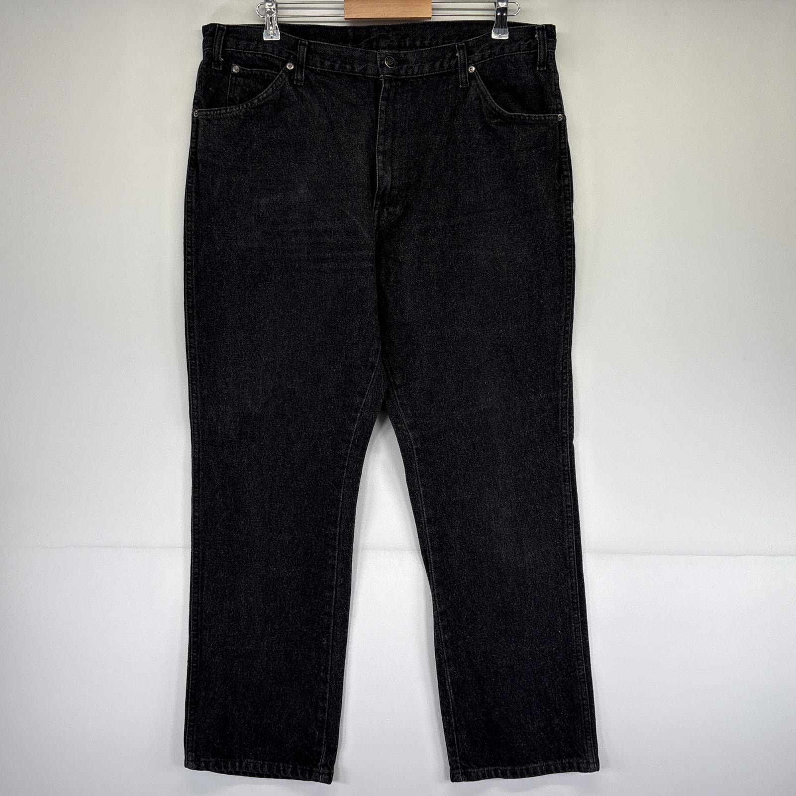 古着 ディッキーズ Dickies デニムパンツ ワーク 5ポケット ジーンズ ジーパン 大きいサイズ テーパード w38 L32 ブラック メンズ