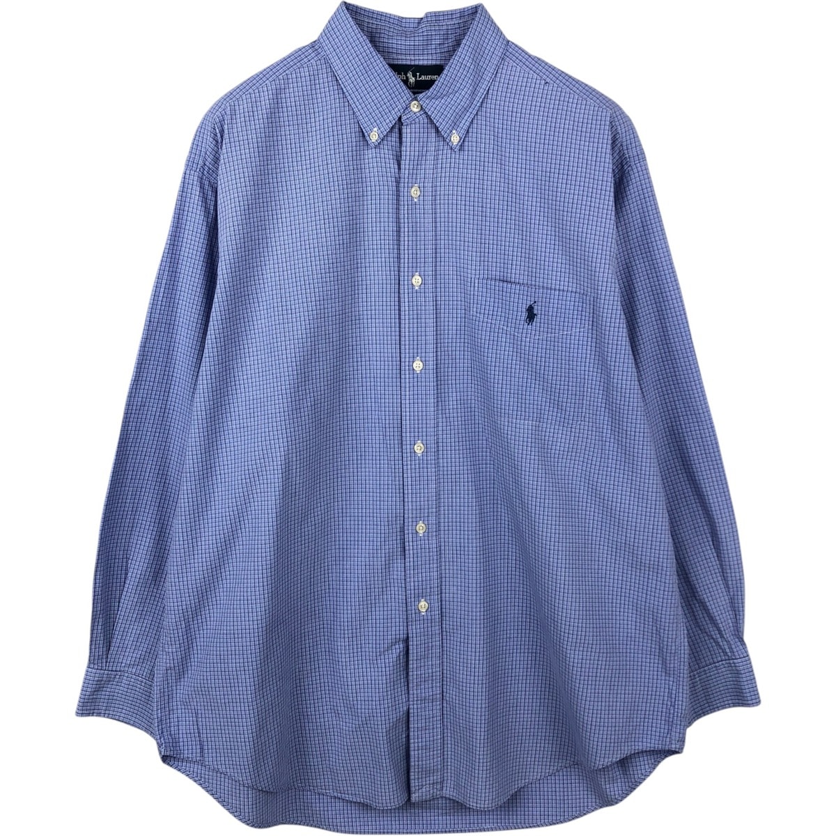 古着 ラルフローレン Ralph Lauren YARMOUTH 長袖 ボタンダウンチェックシャツ メンズXL相当/eaa649923