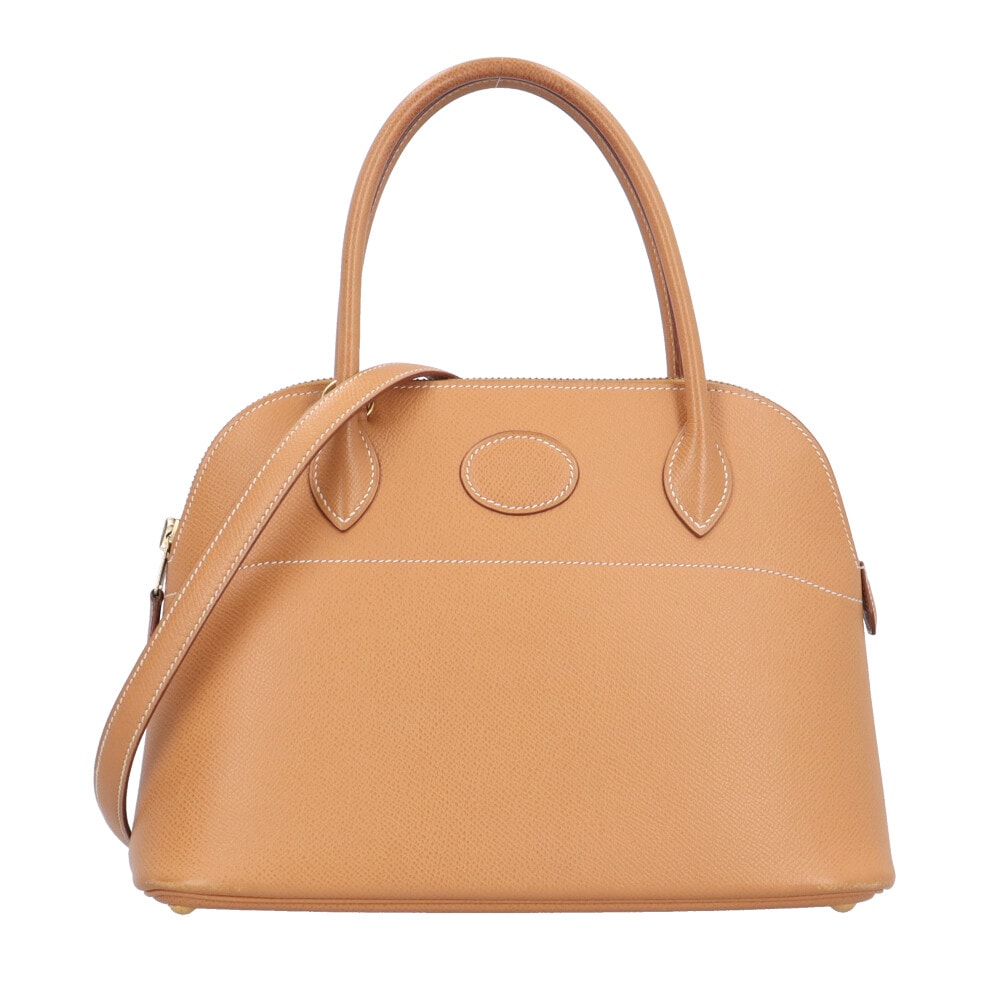 エルメス ボリード27 ショルダーバッグ ヴォーエプソン ブラウン レディース HERMES  中古