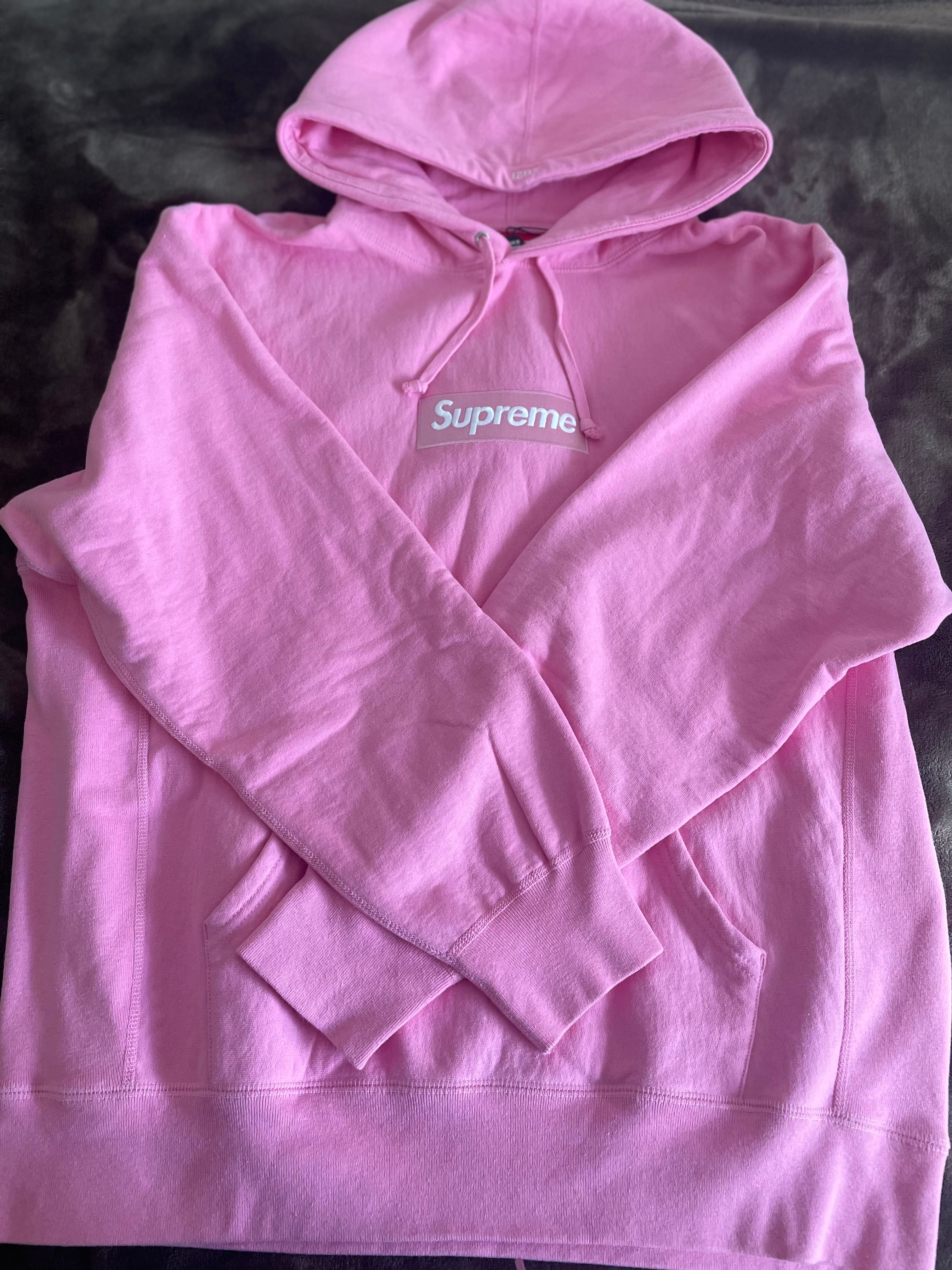 supreme box logo pink