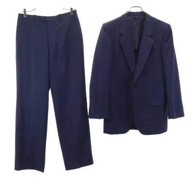 LANVIN ランバン 90s オールド スーツ 上下セットアップ H48-25-79 ネイビー