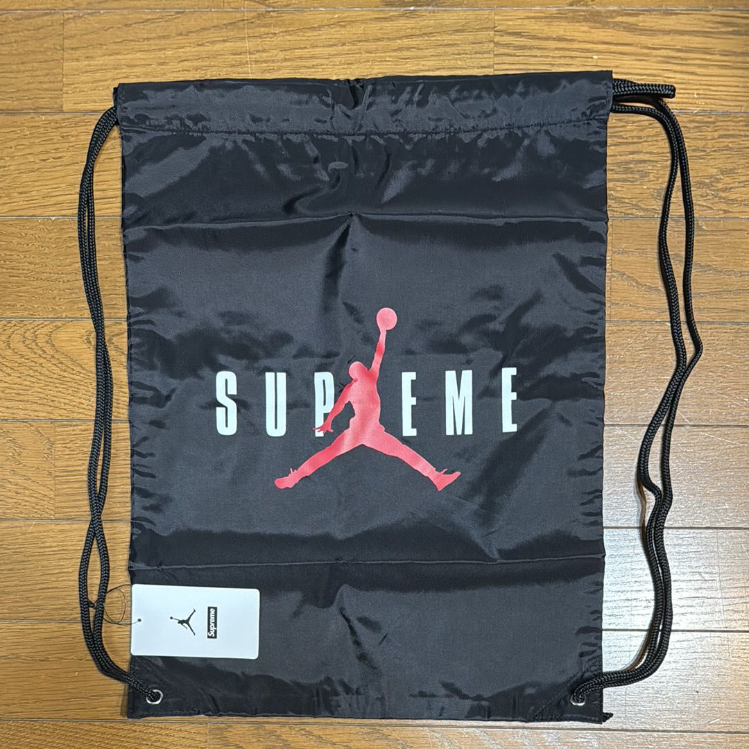 Supreme x Jordan Drawstring Bag "Black"