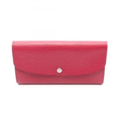 ルイ・ヴィトン LOUIS VUITTON ポルトフォイユ エミリー 二つ折り長財布 財布 レザー エピ フューシャ レディース ピンク系 M60851 【中古】