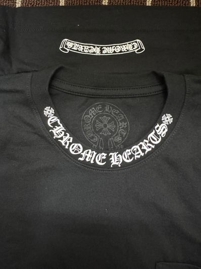 Chrome Hearts Neck Logo S/S T-Shirt "Black/White"