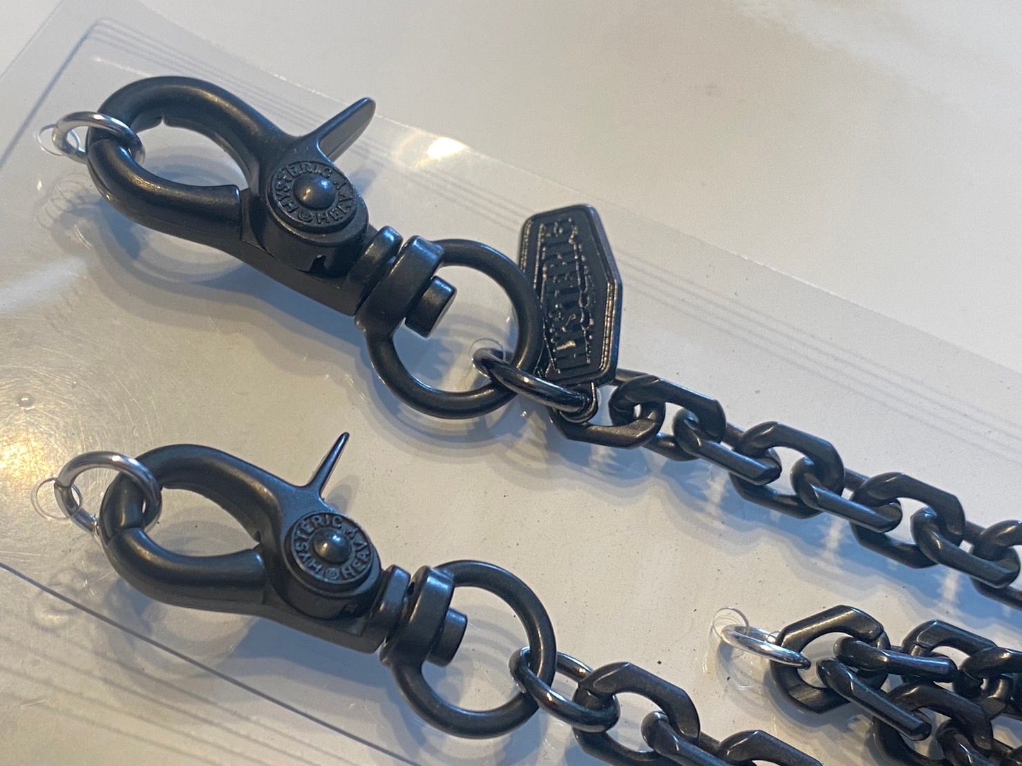 新品デッドストック20年前ウォレットチェーン黒ブラック