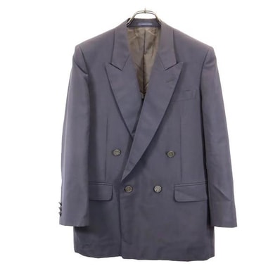 LANVIN ランバン ウールブレンド テーラードジャケット グレー ダブルボタン