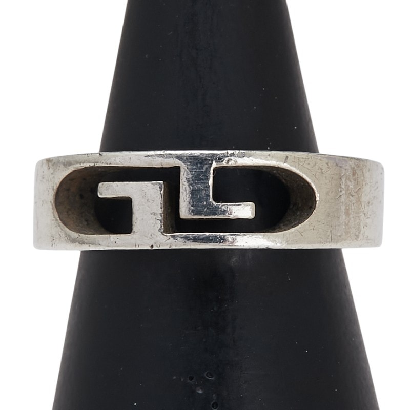 グッチ GG リング 指輪 #11 SV925 シルバー メンズ GUCCI 【中古】
